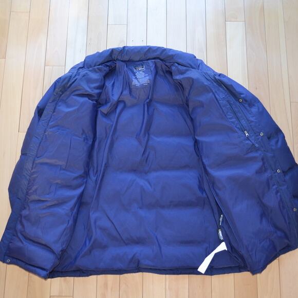 LL Bean Quilted Down Puffer Jacket Blue Size XL - Picture 5 of 6